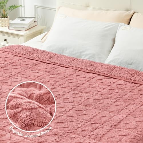 Wemore Weighted Blanket for Adults Queen Size 15 lbs 60"x80" Apricot