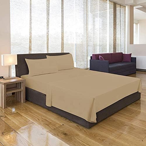 400 Thread Count 100% Egyptian Cotton Flat Sheet Super Soft Top Sheet