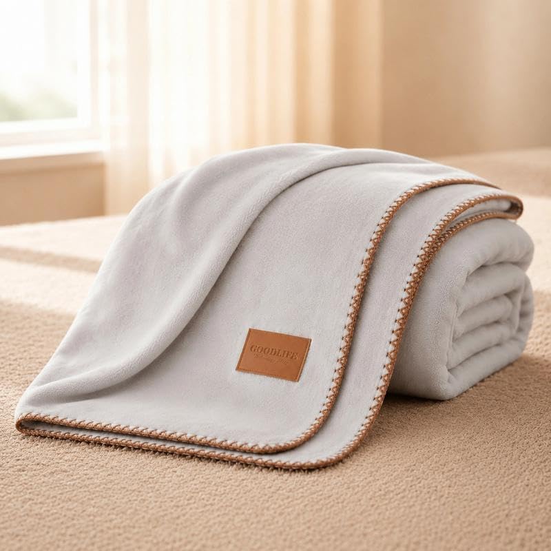 Fleece Throw Blankets, Lightweight Warm Soft Cozy Bed Blanket, All