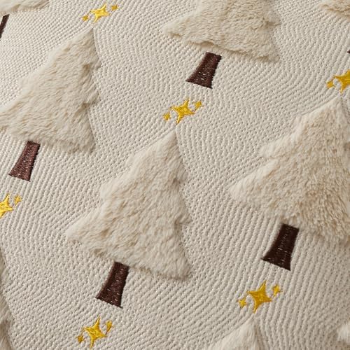 UGASA Star Christmas Decorative Pillow Covers 12x20 Inch Set of 2 Soft
