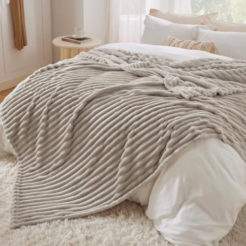 299gsm Super Soft Cozy Flannel Fleece Throw Blanket for Bed Couch