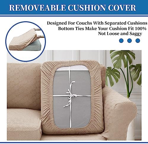 XINEAGE 4-Piece Stretch Sofa Cover, Washable Couch Covers for Dog