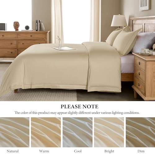 Simple&Opulence 100% Egyptian Cotton Duvet Cover Set 400 Thread Count