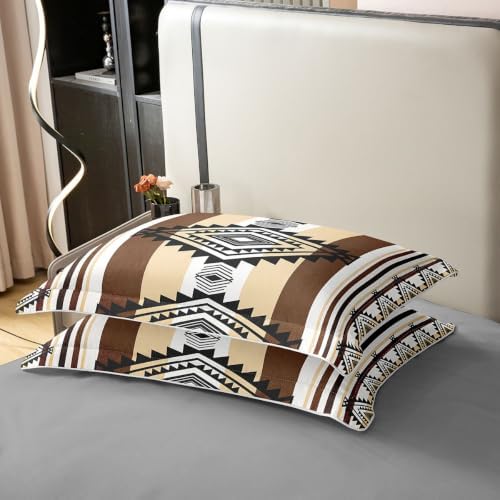 Feelyou Western Duvet Cover 100% Cotton Queen Size Boho Southwestern
