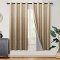 DWCN Ombre Blackout Curtains for Bedroom 52 x 63 inch, Full Blackout