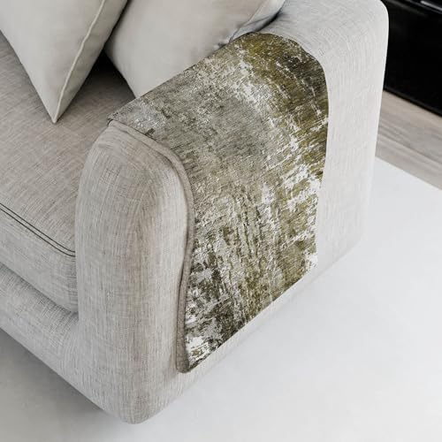 Addison Rugs ASB718 Taupe 50" x 70" Oversized Sherpa Throw Blanket