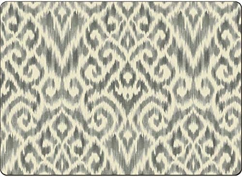 4 Premium Hardboard Placemats Table Mats, Ikat Grey