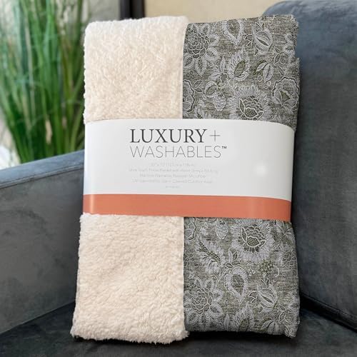 Addison Rugs ASB661 Taupe 50" x 70" Oversized Sherpa Throw Blanket
