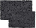 Bathroom Rugs Sets 2 Piece, Plush Bath Mat Set Quick, Super Absorbent