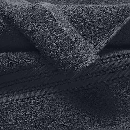 BOUTIQUO 6 Pack Cotton Towel Set, Contains 2 Bath Towels 28x55 inch, 2