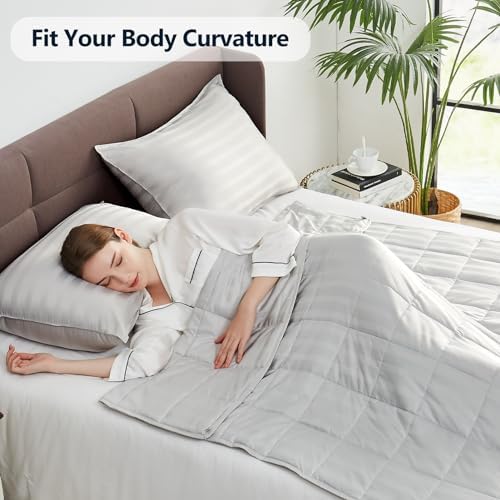 Weighted Blanket Queen Size (60"x80" 15lbs),Ultra Soft and Cozy