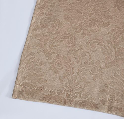 LinenZone Pair of 54 x 96 Brown Blackout Curtains.