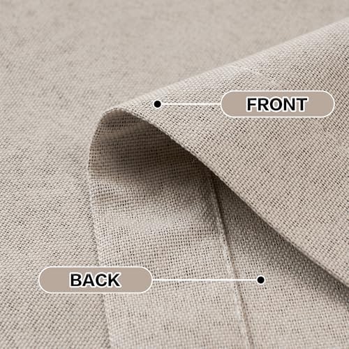 DONREN Thermal Insulated Linen Full Blackout Curtains 37x84 Inches