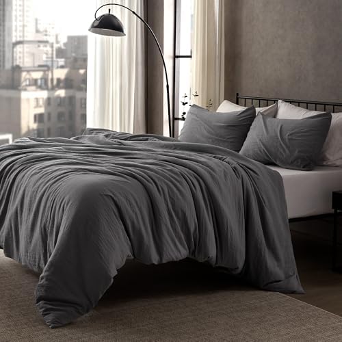 SLEEP ZONE Duvet Cover Twin/Twin XL Size, Stone Washed, Soft and