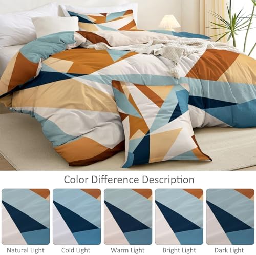 Soft Breathable Duvet Cover Minimalist Abstract Geometric Pattern