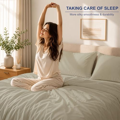 100% Cotton, Queen Flat Sheet & Pillowcase 3PCs Set, Beige