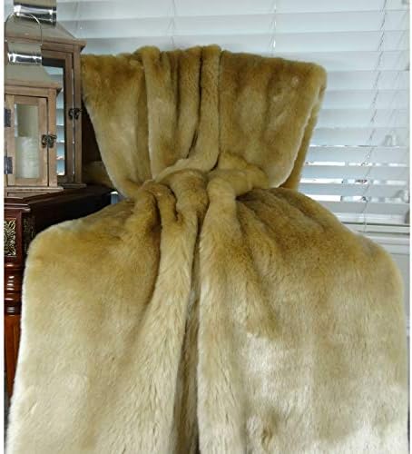 Plutus PB16443-7090-TC 70 x 90 in. Tissavel Faux Fur Handmade Throw