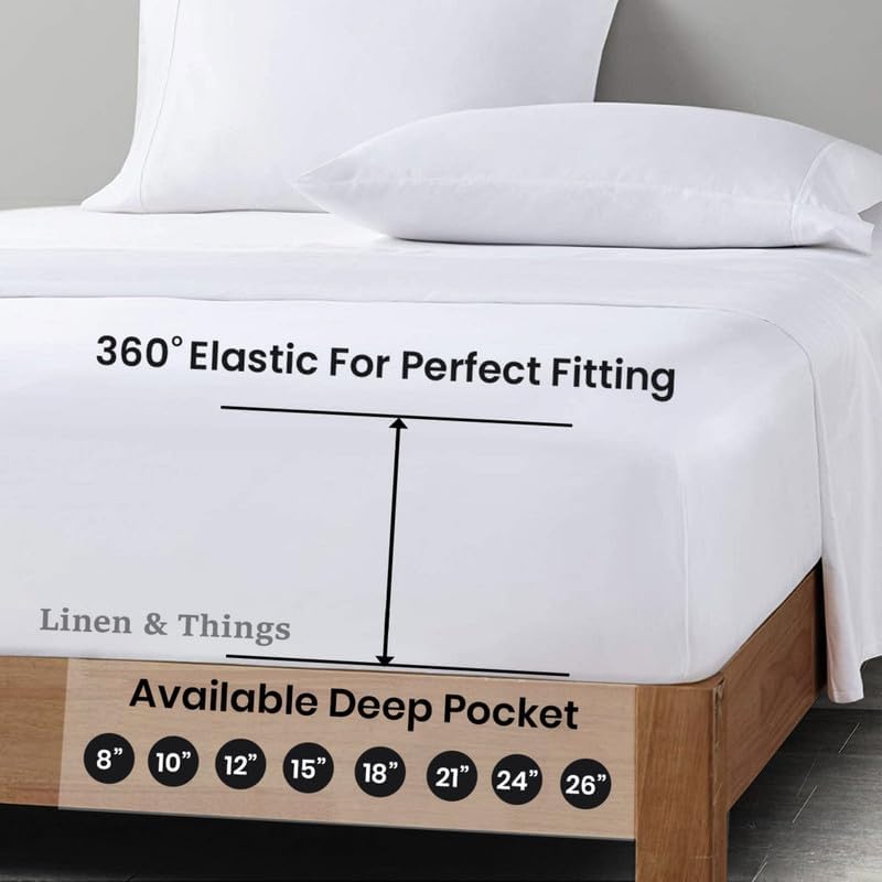 King Size Sheet Sets - 4 Piece 800 Thread Count Egyptian Cotton