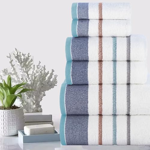 CASA COPENHAGEN White Bay 6Pcs 100% Egyptian Cotton Large Designer