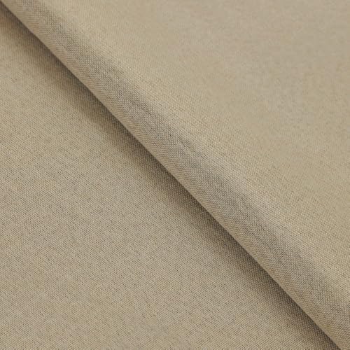 Superior Linen Textured Blackout Curtain Set of 2, Thermal Insulated