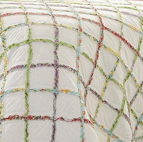 Laura Ashley - King Quilt Set with Shams, Cotton, Reversible