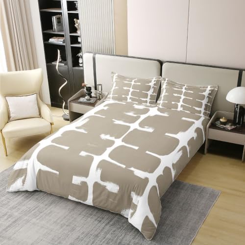 Feelyou Kids Geometric Duvet Cover 100% Cotton King Size
