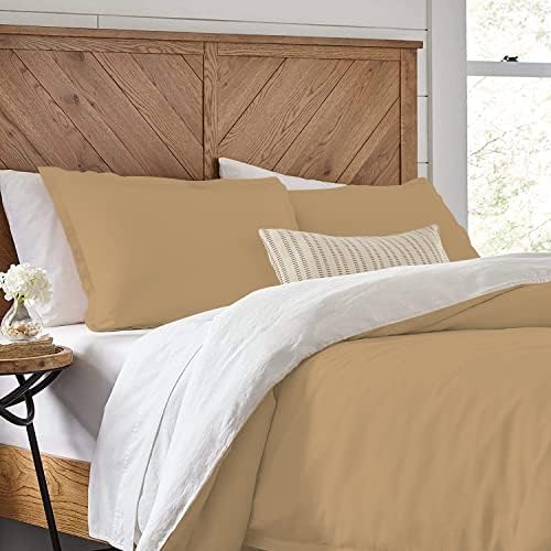 3 Piece Reversible Duvet Cover Set with Zipper & Corner Ties 100%