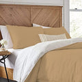 3 Piece Reversible Duvet Cover Set with Zipper & Corner Ties 100%