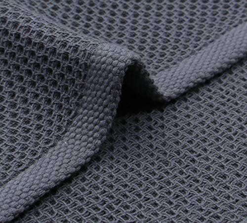 Cotton Dish Rags Dish Cloths for Washing Dishes,12”x12”, 6 Pack, Dark