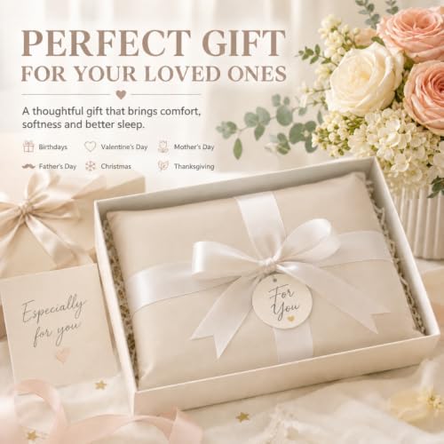INSSL Microfiber Pillow Cases Set of 2, Hypoallergenic King Taupe