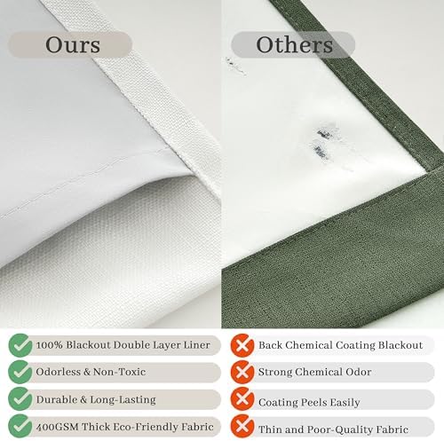 Pinch Pleat Extra Long High Ceiling 120 Inch Curtains for Living Room