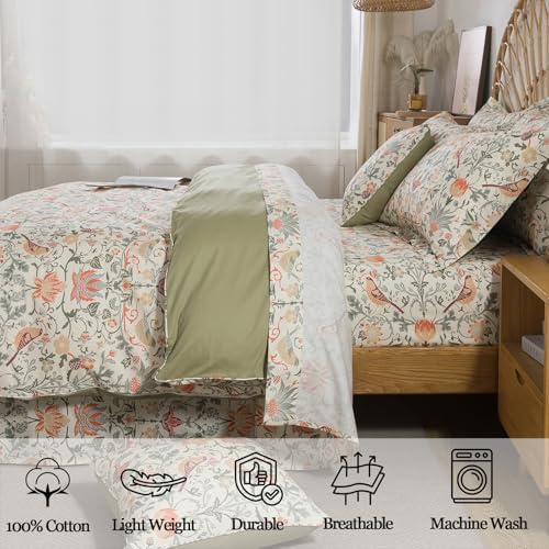 FADFAY King/California King 3 Piece 100% Cotton Duvet Cover Set in