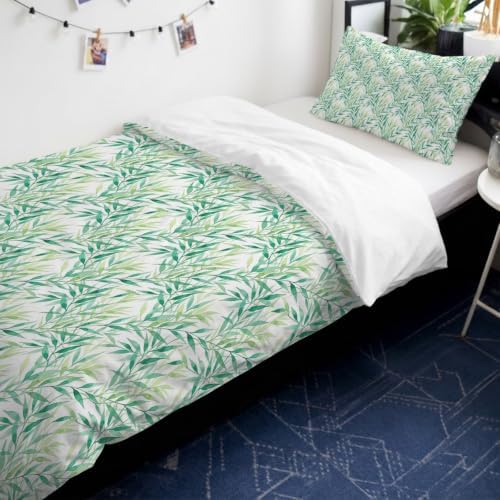 Spring Botanical Duvet Cover Queen Size,Quilt Cover 90"x90" with