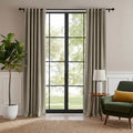 RYB HOME Taupe Velvet Blackout Curtains 84 inches for Bedroom Living