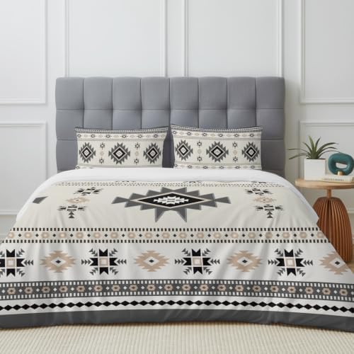 Boho Full Duvet Cover Set - 4 Pcs Comforter Cover Bedding Sets with