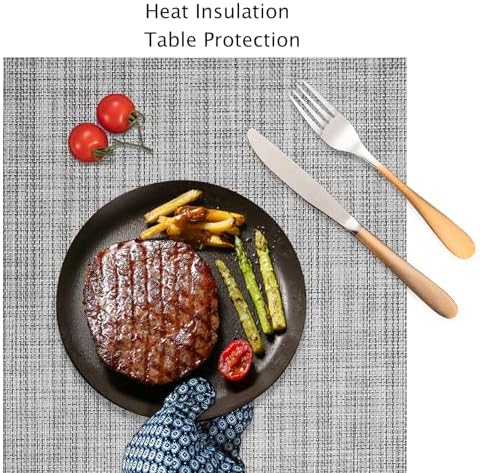 Myir JUN Placemats Set of 8 Kitchen and Dining Table Placemats