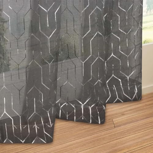 Superior Sheer Curtains, Curtains Perfect for Natural Light, Trellis