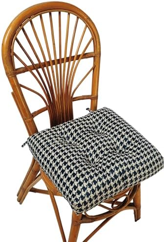 2-Pack Outdoor/Indoor Wicker Patio Seat Cushion Pad with Ties - Dining