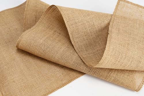 10 Pack Burlap Table Runner, 100% Jute Vintage 12X108 Inches Table