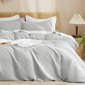 PHF Waffle Duvet Cover Twin/Twin XL, Soft & Breathable, 68"x90",Light