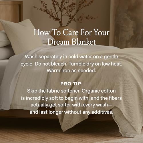 BOLL & BRANCH Dream Bed Blanket, King/Cal King, Sand