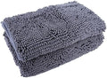 Chenille Bathroom Non Slip Mat, Water Absorbent Rug Set, 2pcs Anti