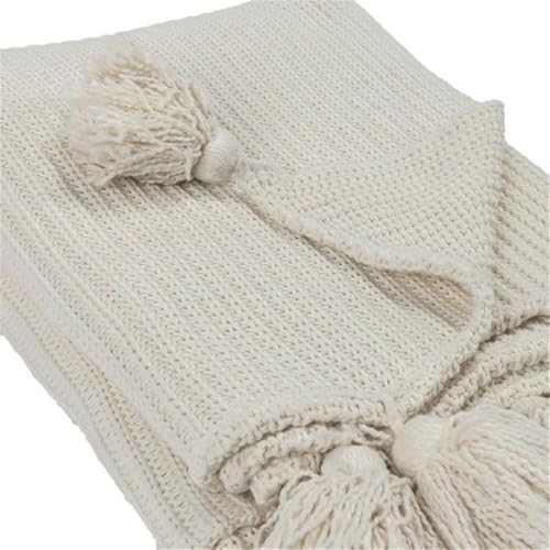 Kosas Home Kerith 50x70 Transitional Knit Cotton Throw Blanket in