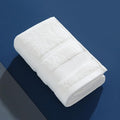 6pcs All‐Cotton Solid Washcloth for Home,13.78 * 28.74in,White