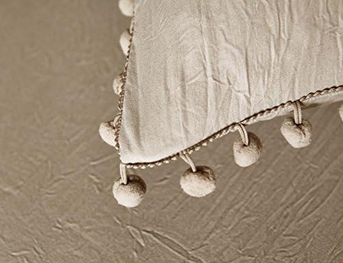 Luxury Quality Stone Washed Microfiber Taupe Duvet Cover Queen Size