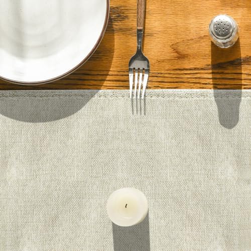 Artoid Mode Beige Table Runner, Seasonal Summer Fall Washable Kitchen