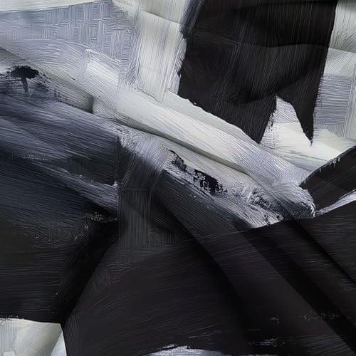 3 Pieces Duvet Covers Abstract Brush Strokes Queen Size Reversible