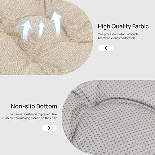 Love's cabin Memory Foam Chair Cushions Set of 4, Outdoor/Indoor Chair