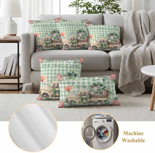 Eucalyptus Trucks Outdoor Pillow Covers Waterproof, All Weather
