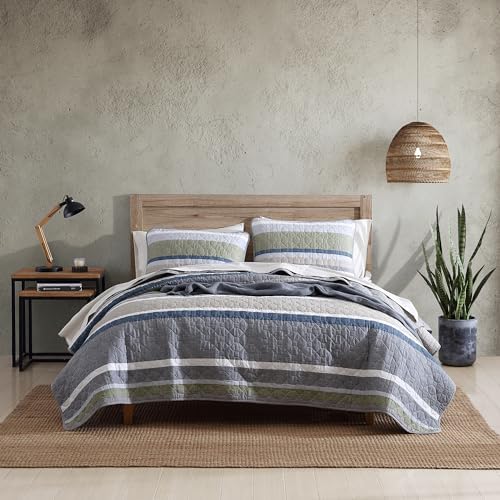 Eddie Bauer - Twin Quilt Set with Shams, Cotton, Reversible